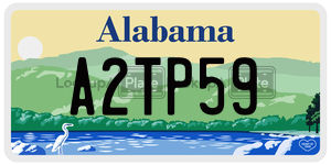 A2TP59  license plate in AL