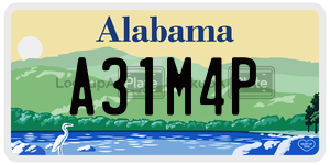A31M4P  license plate in AL