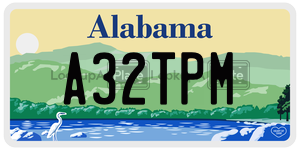 A32TPM  license plate in AL