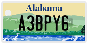 A3BPY6  license plate in AL