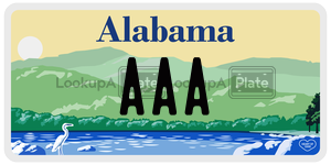 AAA  license plate in AL