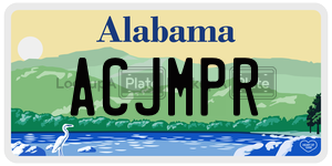 ACJMPR  license plate in AL