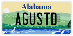 AGUSTD  license plate in AL