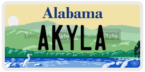 AKYLA  license plate in AL