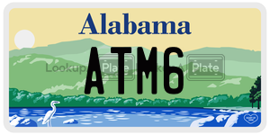 ATM6  license plate in AL