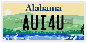 AUI4U  license plate in AL