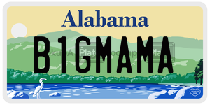 B1GMAMA  license plate in AL