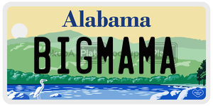 BIGMAMA  license plate in AL