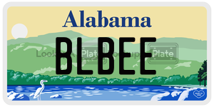 BLBEE  license plate in AL
