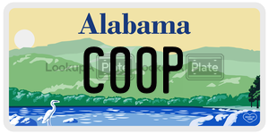 C00P  license plate in AL