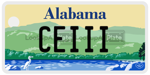 CEIII  license plate in AL