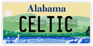 CELTIC  license plate in AL