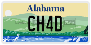 CH4D  license plate in AL