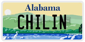 CHILIN  license plate in AL