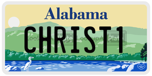 CHRIST1  license plate in AL