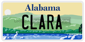 CLARA  license plate in AL