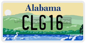 CLG16  license plate in AL