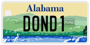 D0ND1  license plate in AL