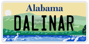 DALINAR  license plate in AL