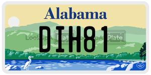 DIH81  license plate in AL