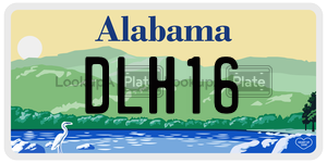 DLH16  license plate in AL