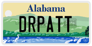 DRPATT license plate in Alabama
