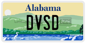 DVSD  license plate in AL