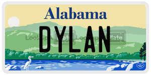 DYLAN  license plate in AL