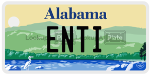 ENTI  license plate in AL