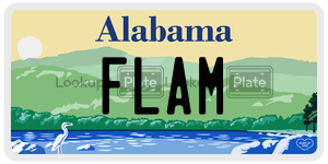 FLAM  license plate in AL
