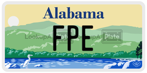FPE  license plate in AL