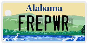 FREPWR  license plate in AL
