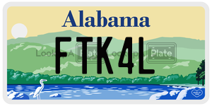 FTK4L  license plate in AL