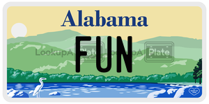 FUN  license plate in AL