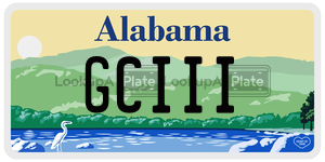 GCIII  license plate in AL
