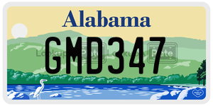 GMD347 license plate in Alabama