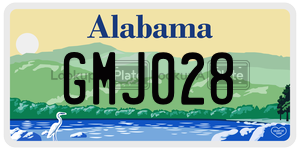 GMJ028 license plate in Alabama
