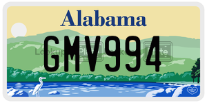 GMV994  license plate in AL