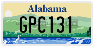 GPC131  license plate in AL