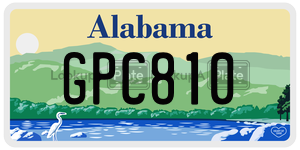 GPC810 license plate in Alabama