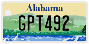GPT492  license plate in AL