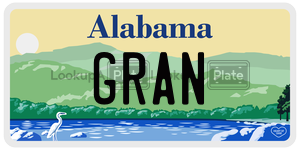 GRAN  license plate in AL