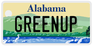 GREENUP license plate in Alabama