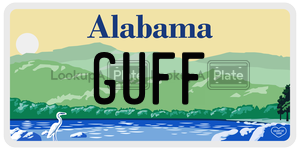 GUFF  license plate in AL