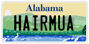 HAIRMUA  license plate in AL