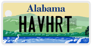 HAVHRT  license plate in AL