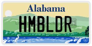 HMBLDR  license plate in AL