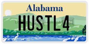 HUSTL4  license plate in AL
