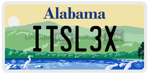 ITSL3X  license plate in AL