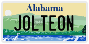 J0LTE0N  license plate in AL